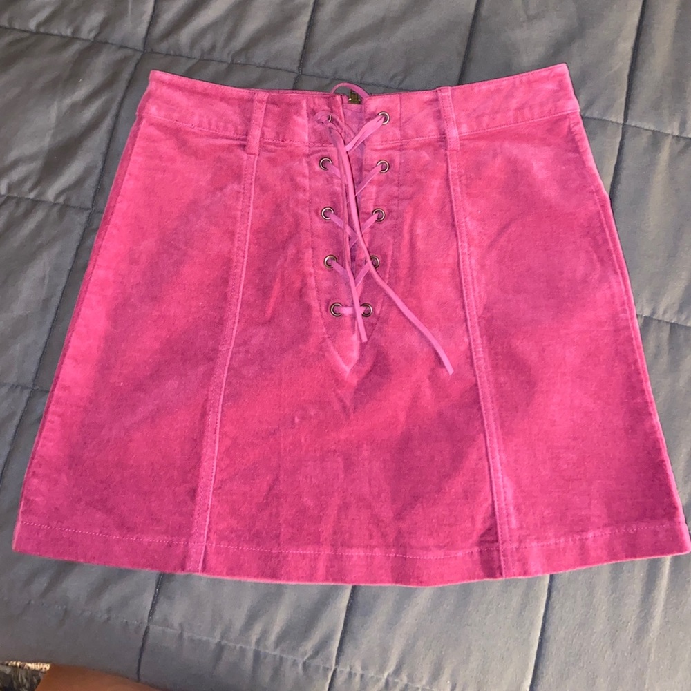 velvet skirt